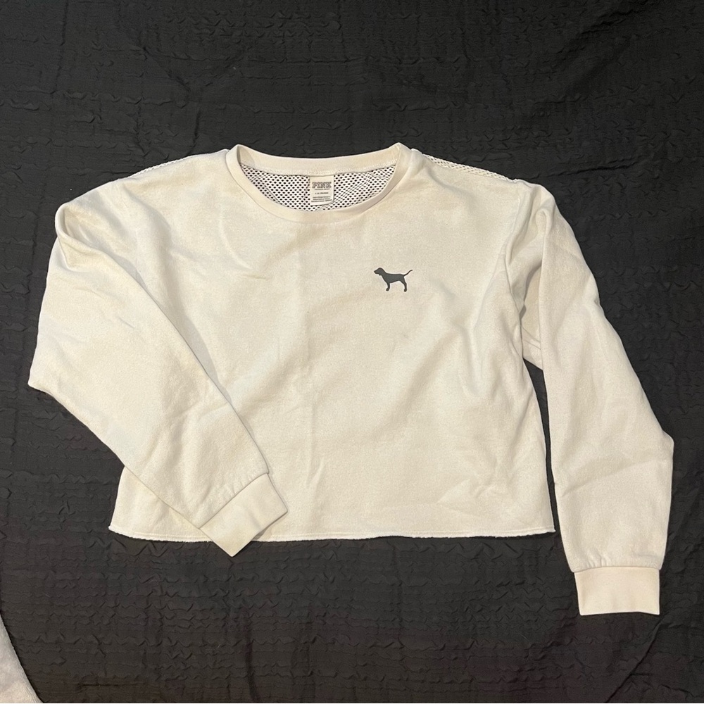 Women's Pink White Sweater